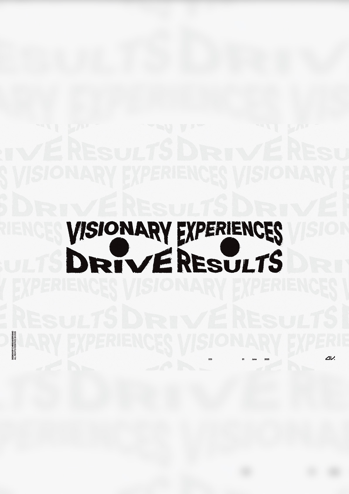 Visionary Experiences Drive Results Poster Design
